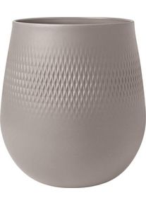 Villeroy & Boch Villeroy & Boch Manufacture Collier taupe Vase Carré groß