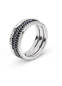 Tchibo - Sada prstenů &raquo;Black&laquo; - pro ženy - vel. 20 - barva: čern&aacute;