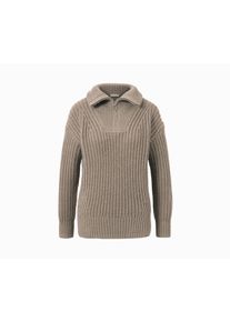 Tchibo - Svetr troyer z hrub&eacute;ho &uacute;pletu - pro ženy - vel. XL 48/50 - barva: hněd&aacute;