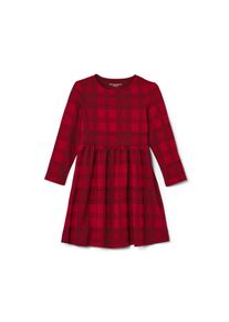 Tchibo - Dívčí žerzejové šaty - pro dívky - vel. 98/104 - barva: černá/kostkovaný