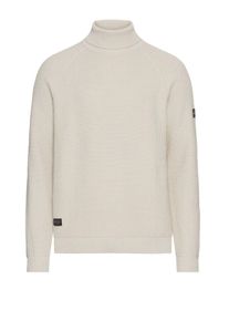 Velké Velikosti - Camel Active - Rollkragenpullover aus einem strukturierten Baumwoll-Mix - 4XL - Bílá