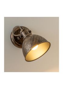 Brilagi - Nástěnné bodové svítidlo TECHNO 1xE27/60W/230V bronzová/patina BG71328