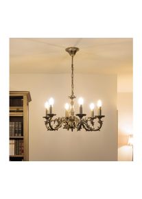 Brilagi - Lustr na řetězu CLASSIC 6xE14/60W/230V mosaz BG71320