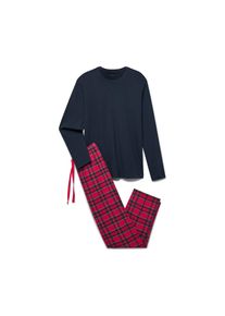 Tchibo - Pyžamo - pro muže - vel. S 44/46 - barva: modr&aacute;/kostkovan&yacute;