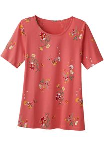 Damske Tričko s potiskem s malými kvítky grepová-potisk ,velikost 56