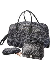 Damske Cestovní souprava, 3dílná antracitová-vzor ,velikost 0