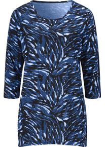 Damske Cípaté tričko s grafickým potiskem královská modrá-černá-potisk ,velikost 56