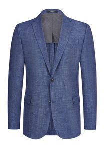 Velk&eacute; Velikosti - Digel - Č&aacute;stečně pod&scaron;it&eacute; sako Platinum s hedv&aacute;b&iacute;m a lnem, modern fit - 31 - Ultramar&iacute;n