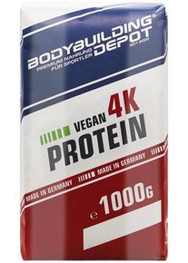 Bodybuilding Depot Vegan 4K Protein, 1000 g Papiertüte, Vanille