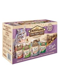 12x85g Carnilove Wild Origin Fillets – míchané balení