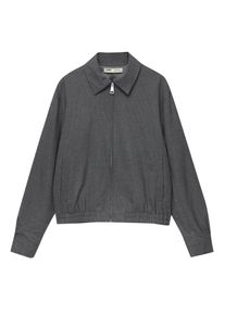 Pull&Bear Pull&Bear Ženy Přechodná bunda šedá / bílá S