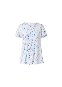 Tchibo - Halenkové triko s netopýřími rukávy - pro ženy - vel. S 36/38 - barva: bílá/s potiskem