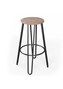 Blumfeldt Židle Bistro Hamilton 1 ks &Oslash;33cm Dřevěn&yacute; ocelov&yacute; r&aacute;m