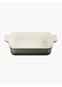 Le Creuset Obdélníková forma na pečení Tradition Zelená, Bílá Hlína Š 33 cm, V 9 cm