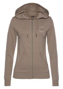 H.I.S. H.I.S Ženy Mikina hnědá / bílá 6XL/7XL