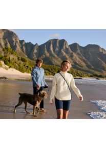 Tchibo - Fleecový svetr s knoflíkovou légou - pro ženy - vel. L 44/46 - barva: béžová