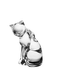Crystal Bohemia Kočka skleněná figurka