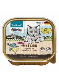 ZooRoyal Minkas Naturkost Kitten kuře a losos s brusinkami 100 g