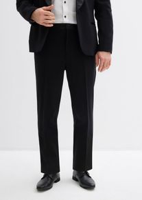 Smokingové oblekové kalhoty s podílem streče Slim Fit | Černá | Vel. 46 | bonprix