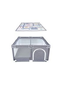 Babify Dětská ohrádka s měkkou podložkou a protiskluzovou ohrádkou, vhodná do interiéru i exteriéru, odolná proti naklonění a se snadnou montáží/demontáží