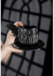 Restyle - Batwing Tea Black - Hrnek - Černá - Onesize - Keramický