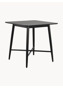 Rowico Home Barový stůl s nohami z kaučukového dřeva Lotta Černá Ø 90, výš. 90 cm