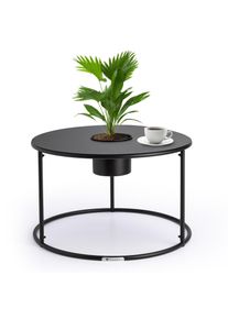 Blumfeldt Irvine, konferenční stolek s květináčem, 60 x 38,5 cm (Ø x V), práškově lakovaná ocel