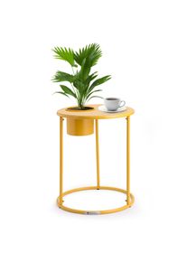 Blumfeldt Příruční stolek Irvine s květináčem, 41 x 50 cm (ØxV), práškově lakovaná ocel