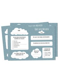 Spielehelden Above the Clouds Bal&oacute;nov&eacute; kartičky se svatebn&iacute;mi př&aacute;n&iacute;miKartičky ve tvaru bal&oacute;nu 50 ks. DIN A6