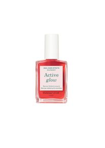 manucurist Active Glow™ Raspberry Pečující a posilující lak na nehty, 15 ml