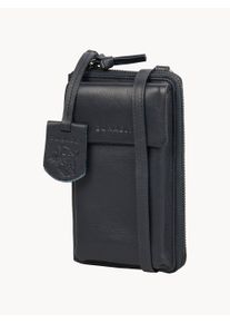 Burkely Kožená taška na telefon Just Jolie Modrá Š 4 cm, V 11 cm