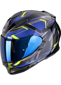 Scorpion EXO-491 Zumo, full face helmet , color: Black/Blue/Neon-Yellow , size: XS