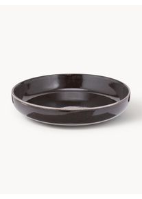 Broste Copenhagen Ručně vyroben&eacute; misky Nordic Coal, 4 ks Hněd&aacute; Keramika, Hl&iacute;na &Oslash; 22 cm, V 5 cm