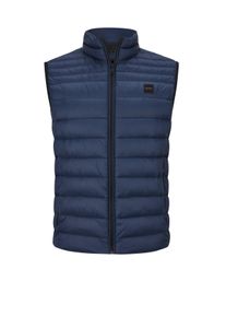 Velk&eacute; Velikosti - BOSS Orange - Vodoodpudiv&aacute; a skladn&aacute; pro&scaron;&iacute;van&aacute; vesta - 60 - Modr&aacute;