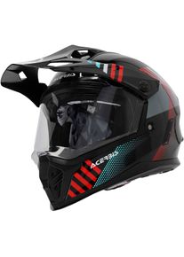 Acerbis Rider Junior, adventure helmet kids , color: Black/Red/Grey , size: T56