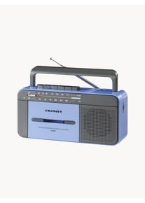 Crosley Bluetooth přehrávač kazet 2v1 Cassette Modrá Š 24 cm, H 9 cm, V 12 cm