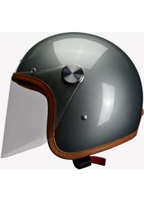 Hedon Epicurist 2.0 Glass Ash ECE, open face helmet , color: Matt-Dark Grey , size: M