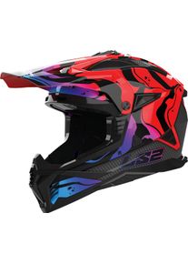 LS2 MX708 Fast II Wash, motocross helmet , color: Red/Black/Blue , size: M