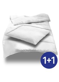 135 x 200 cm + 80 x 80 cm ložní souprava z mikrovlákna pro všechny roční období, extra lehká