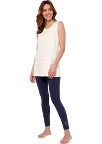 Damske Leg&iacute;ny s leskl&yacute;mi pajetkami n&aacute;mořnick&aacute; modr&aacute; ,velikost 46