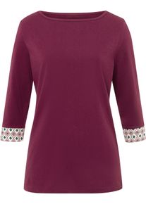 Damske Tričko s 3/4 ruk&aacute;vem a lodičkov&yacute;m v&yacute;střihem sl&eacute;zov&aacute; ,velikost 40