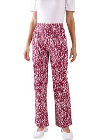 Damske Kalhoty pro voln&yacute; čas se dvěma kapsami, s potiskem bord&oacute;-ecru-potisk ,velikost 48