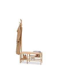 Tchibo - Lavice s věšákem na šaty - barva: hnědá