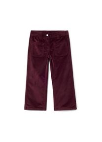 Tchibo - Dětsk&eacute; sametov&eacute; kalhoty - pro miminko - vel. 104 - barva: červen&aacute;