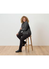 Tchibo - Svetr z hrub&eacute;ho &uacute;pletu z př&iacute;ze Souffl&eacute; - pro ženy - vel. XL 48/50 - barva: &scaron;ed&aacute;