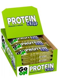 Go On Nutrition Protein Crisp Bar, 24 x 45 g Riegel, Pistachio & Cookies
