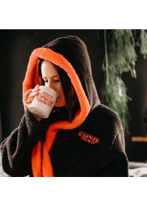 Stranger Things - Logo badjas - S M - Zwart Rood