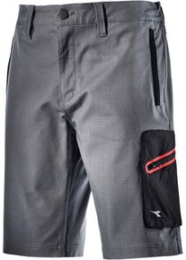 Diadora Utility Stretch, workwear shorts , color: Grey/Black , size: XXL