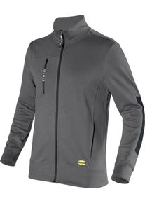 Diadora Utility Litework, workwear sweat jacket unisex , color: Grey/Black , size: L