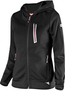 Diadora Utility Athena Ability, workwear zip hoodie women , color: Black , size: L